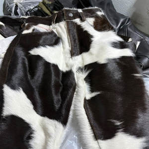 Ropa de Moda 2025, Pantalones de Cuero con Pelo para Mujer, Pantalones de Cuero para Hombre, Hechos a Medida, Precio al por Mayor, Ropa Urbana - Product Image 3