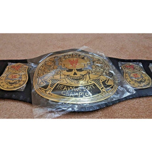 Fumer Crâne Pierre Cold Steve Austin Réplique Poids Lourd Wrestling Championship Titre Ceinture Premium Bracelet en cuir Plaques métalliques - Product Image 3