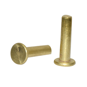Perno de localización personalizado de alta calidad, remache de cabeza plana de aluminio sólido, titanio, cobre, acero inoxidable, latón - Product Image 1
