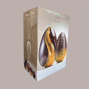 Moule à Oeuf en Chocolat de Pâques en Plastique Réutilisable Modèle Martelé au Miel-pour Célébrations de Vacances - Product Image 1