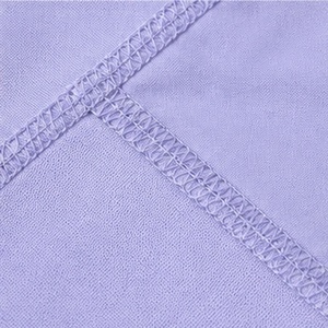 T-shirt personnalisé pour femme à col montant et manches courtes, 100 % coton, tissu éponge tricoté écologique, respirant, vente en gros ODM - Product Image 6