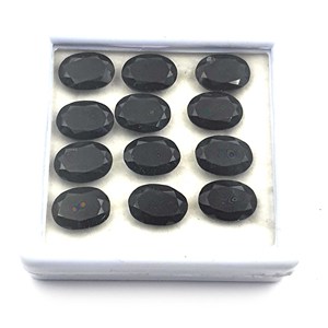 Lote de 20 Piedras Preciosas Sueltas de Ónice Negro Natural de Buena Calidad, Corte Ovalado, 10*14 MM, 102 CT, Piedras Preciosas Sueltas de Ónice para Joyería - Product Image 4