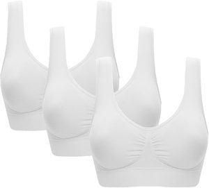 Soutien-gorge de sport pour femme de qualité supérieure, ultra confortable et respirant, avec logo frontal - Soutien moyen pour la course à pied, le yoga et l'entraînement - Product Image 3