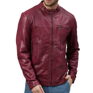 Veste d'hiver en cuir grande taille avec logo sur le devant, coupe-vent écologique, style de rue pour l'extérieur, col montant pour hommes, vente en gros - Product Image 1