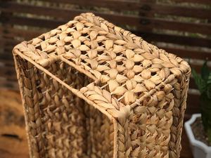 Cesta de Almacenamiento Artesanal Tejida a Mano con Jacinto de Agua, Diseño Rectangular Abierto, Organizador de Fibra Natural para Decoración del Hogar, de Vietnam - Product Image 4