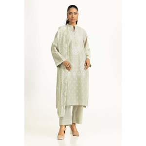 IUSTKSD-2036 Conjunto de 3 Piezas, Traje Bordado Informal y Elegante para Verano, Transpirable - Product Image 5