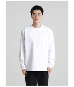 OEM sudadera unisex al por mayor de encargo de manga larga 100% algodón 240g Jersey camisa de cuello redondo de peso ligero sudadera sudaderas con capucha - Product Image 5