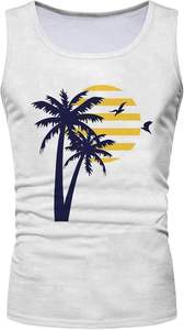 <b>Men's</b> Plus Size Breathable <b>Beach</b> <b>Vests</b> Tank Tops Casual Solid Color Sleeveless Muscle Tee Workout Summer Tops - Product Image 4