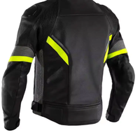 Veste de moto en cuir pour hommes Veste de motard avec protection blindée CE Veste de motard de course