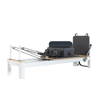 Reformer de Pilates Profesional con Ruedas de Rodamiento Silenciosas, Reformer de Pilates Profesional para Estudios de Pilates y Gimnasios Domésticos