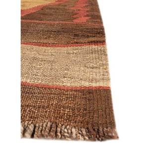 Alfombras de Lana Clásicas Nayaab de Gran Tamaño, Hechas a Mano, 9x12, Patrón Geométrico Rectangular Rojo y Naranja para Entrada -Paem-842 - Product Image 4