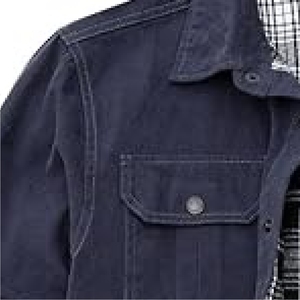 แจ็กเก็ตผ้าฝ้ายวินเทจสำหรับผู้ชายแจ็คเก็ตผ้าฝ้าย100% น้ำหนักมาก - Product Image 5