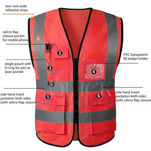 Nouveauté : Gilet de sécurité haute visibilité respirant et à séchage rapide de qualité supérieure avec options personnalisables en polyester - Product Image 3