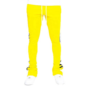 Pantalon de survêtement à empiler avec logo personnalisé, pantalon en molleton de coton, taille élastique, streetwear, avec poches latérales - Product Image 4