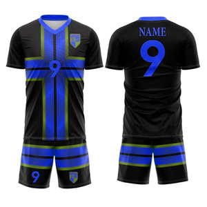 Logo personnalisé maillot de football américain sublimé Kits d'équipe de football maillot d'entraînement ensemble garçons filles vente en gros uniforme de football - Product Image 6