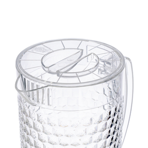 Hokori 6075 Honeycomb Design <b>Water</b> Pitcher 1900ml, Clear Plastic <b>Jug</b> <b>with</b> <b>Lid</b> and Handle for <b>Water</b>, Juice & Iced Tea - Product Image 6