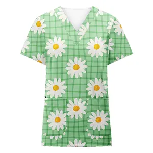 Ensemble de gommage d'infirmière médicale personnalisé de qualité Uniforme de survêtement en jersey à la mode pour les hôpitaux Tissu de qualité - Product Image 1