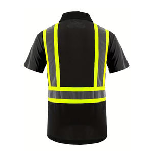 Camiseta Polo de Seguridad de Trabajo Reflectante de Secado Rápido al por Mayor, Camiseta Polo de Seguridad de Alta Visibilidad - Product Image 4