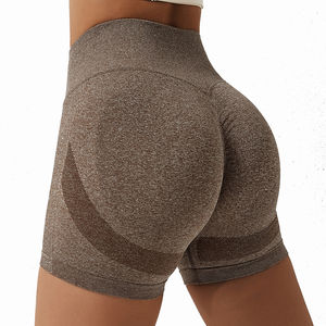 Taille haute femmes Fitness Shorts respirant extensible Compression Biker Scrunch sans couture Shorts d'entraînement filles équipement de sport - Product Image 3