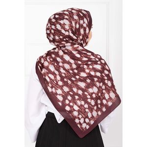 Série de foulards carrés à motif bambou -11, fabriqués en tissu chiffon - Product Image 3