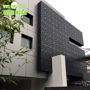 Trọng lượng nhẹ 5mm thép không gỉ trang trí rãnh lỗ đục lỗ kim loại tấm lưới cho Trần treo - Product Image 1