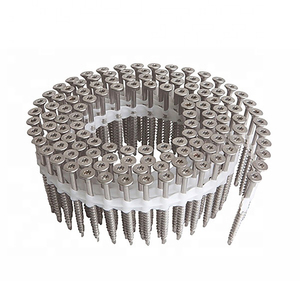 Superior Quality Screw Driver YOU-ONE <b>Fastening</b> Systems Collated Coil Screws Holzher Type Passivated with Wax - Product Image 1