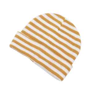 หมวกบีนนี่ถักอะคริลิคลายทางผ้าแจ็คการ์ดแนววินเทจสำหรับผู้ชายและผู้หญิง - Product Image 2