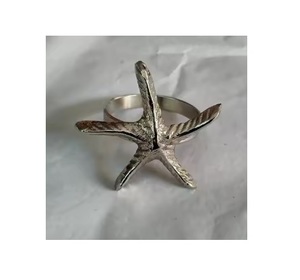 Servilletero de estrella de mar fundido y servilletero de alta calidad, servilletero de Metal para decoración de cena - Product Image 1