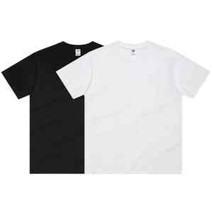 Camisetas de manga corta con cuello redondo, camisetas casuales sueltas, Camiseta clásica de algodón 100% para hombres - Product Image 1