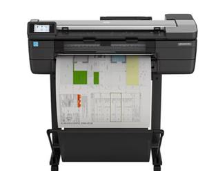 Impresora de Formato Ancho de Inyección de Tinta Designjet T830 Original - Incluye Impresora, Copiadora, Escáner - Ancho de Impresión de 24 Pulgadas - Color - Product Image 1