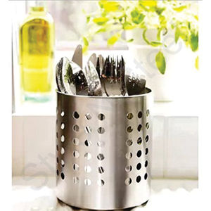 Porte-couverts de cuisine en acier inoxydable, accessoires de cuisine porte-outil de cuisine en acier inoxydable porte-couverts - Product Image 1