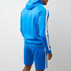 Ensembles de fitness de gymnastique en coton à 100% du Pakistan sweat à capuche et short pour hommes avec logo personnalisé ensemble deux pièces vêtements d'entraînement en coton 100% - Product Image 6