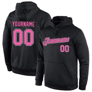 High Quality 100% Polyester Fleece Hoodies for Men Pink Black Design Full Dye Sublimation Sweatshirts <b>Jumpers</b> for Winter - Product Image 1