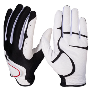 Gants de golf en cuir Cabretta unisexe à la mode avec logo personnalisé Gants respirants confortables avec poignées antidérapantes - Product Image 1