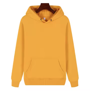 Sudadera con capucha de alta calidad con logotipo personalizado, de tejido de punto de poliéster/algodón ecológico, corte regular, con cremallera y efecto desgastado. - Product Image 1