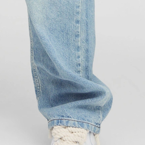 Pantalon cargo en jean pour homme de bonne qualité, OEM personnalisé, coton décontracté, design avec poches, bleu uni, grande poche, jean en denim - Product Image 6