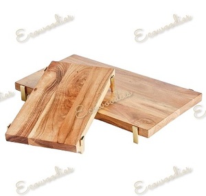 Plato de servicio elevado de madera de bambú seguro para alimentos para Antipasti Tapas Entrantes y postres Pedestal de madera Bandeja de servicio Soporte de alimentos - Product Image 5