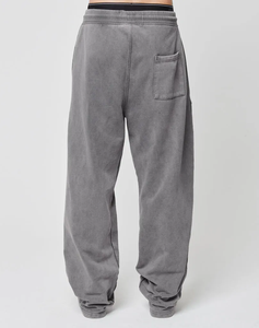 Pantalon de survêtement décontracté pour homme 206, coupe ample, en molleton polyester/coton mi-lourd, respirant, avec logo personnalisé, effet délavé à l'acide, jambe large, le meilleur - Product Image 5