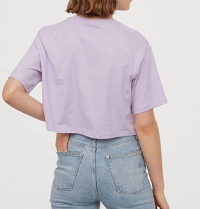 Camisetas de Algodón de 210 g/m² al por Mayor, Camisetas Cortas para Mujer, Camisetas de Manga Corta para Mujer - Product Image 3