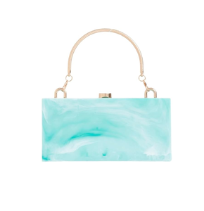 Sac en résine d'approvisionnement en gros dames soirée mariée concepteur fait à la main best-seller pochette de soirée en résine pour dames - Product Image 1