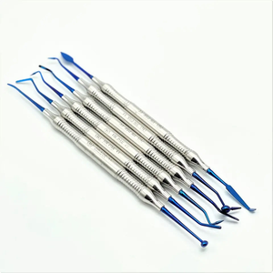 Juego de Instrumentos de Obturación Dental de Composite, 6 Instrumentos Manuales con Recubrimiento de Titanio, Reutilizables, de Acero Inoxidable, para Limpieza y Obturación Dental - Product Image 3