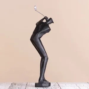 Estatua personaje escultura de aluminio decoración modelo habitación estudio sala de estar hogar ornamento decoración de mesa de Golf - Product Image 2