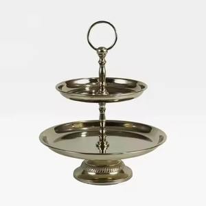 Great Quality Gold Finished 3 Tier Aluminium <b>Cake</b> <b>Stand</b> Decorative Tiered Serving Tray Perfect For Parties & Home Decor - Product Image 5