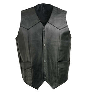 Bonne qualité 100% cuir fait mode gilet prix raisonnable hommes vêtements gilet en cuir - Product Image 5