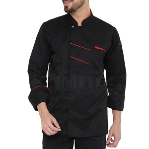 เสื้อเชฟดีไซน์ล่าสุด ทันสมัย รับทำโลโก้ ป้องกันแบคทีเรีย ป้องกันรังสียูวี สวมใส่สบาย ชุดยูนิฟอร์มสำหรับร้านอาหารและบาร์ - Product Image 1