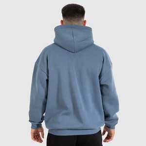 เสื้อมีฮู้ดแบบสวมหัวรุ่นเฮฟลีซสำหรับผู้ชายเสื้อมีฮู้ดผ้าคอตตอนเนื้อหนาสีเรียบออกแบบโลโก้ได้ตามต้องการขนาดพลัสไซส์วัสดุขนแกะมีฮู้ดสำหรับฤดูหนาว - Product Image 2