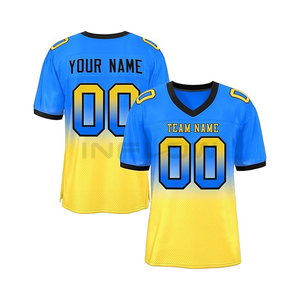 Maillot de football américain personnalisé, vêtements de football américain, grande taille, respirant, broderie occidentale, sports de plein air, maille - Product Image 1