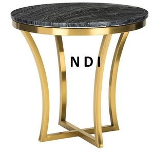 Nueva llegada mirando muebles decoración nuevo estilo diseñador mesa auxiliar con tapa de mármol para café Mesa Central decorativa - Product Image 1
