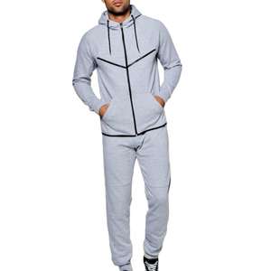 Conjunto Deportivo de Alta Calidad Personalizado para Hombre, Ropa Deportiva de Invierno con Capucha, Diseño de Logotipo Personalizado al por Mayor, 100% Algodón 2 en 1 - Product Image 1