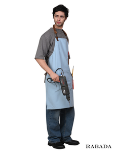 Tablier en toile de haute qualité Tablier en toile avec logo personnalisé pour restaurant Tablier fendu de poterie pour chef cuisinier et jardinage - Product Image 6